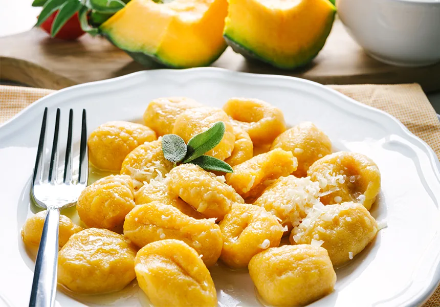 Gnocchi di zucca al burro e salvia