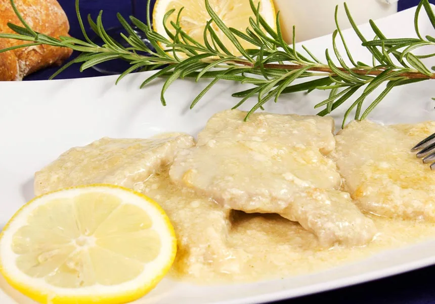 Pollo cremoso al limone