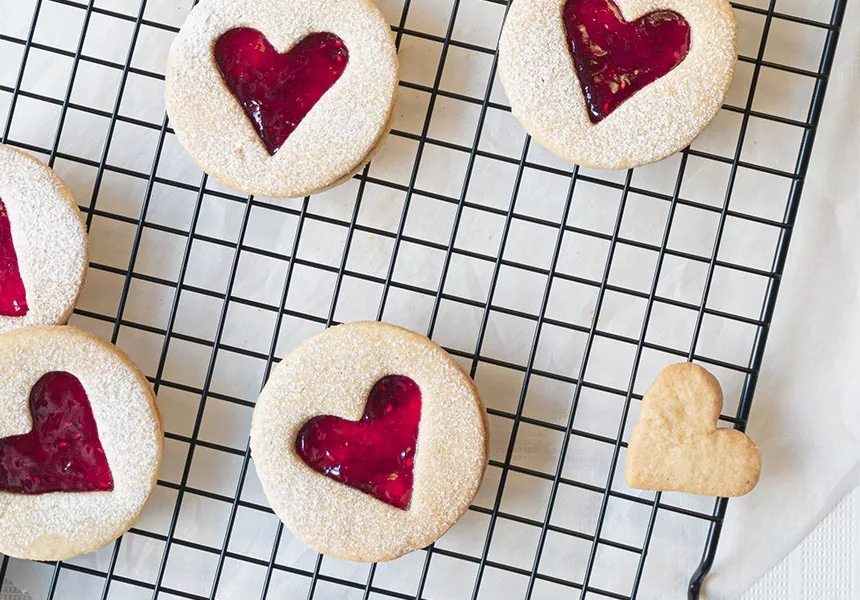 Biscotti al burro per San Valentino